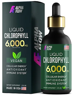 Chlorophyll Liquid Drops 6000 MG - Antioxidant For Immune Boost & Fast Detox • $18.99