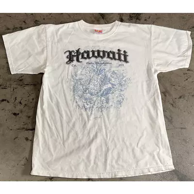 Hawaii Vintage Unisex T-Shirt - White - L • $16