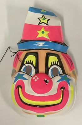Vintage Clown Halloween Mask 60s 70s • $8