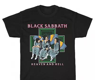 Vtg Black Sabbath Music Band Heavy Cotton All Size Unisex Black Shirt AM060 • $16.99