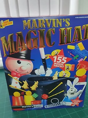 Marvin's Magic Box Hat Tricks Boys Set Magician Cards Toy Complete • £12