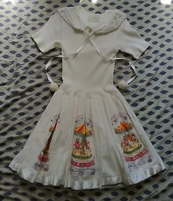 Vtg 90s Jane Marple Carousel Clown Dress Circus Japan Y2K Egl Gothic Lolita Op S • $185