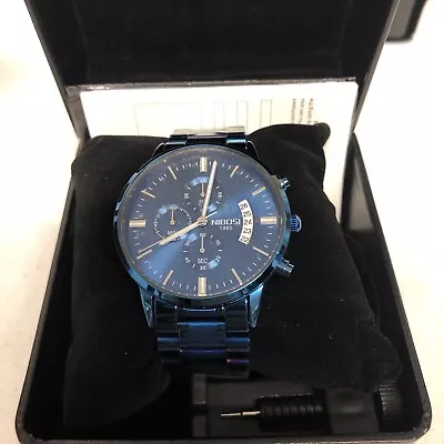 NIBOSI Men's Watches Analog Chronograph Diamond • $18.99
