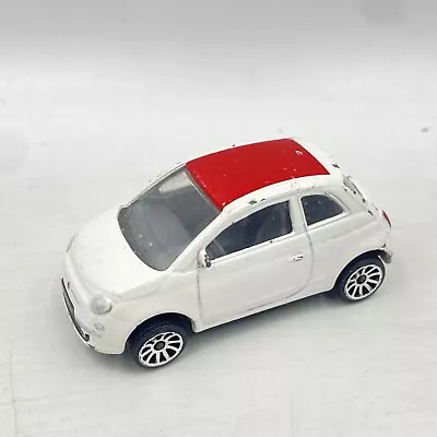 Majorette Fiat 500 White Diecast Model Car 1:55 2016 Rare Collectible • £3.99