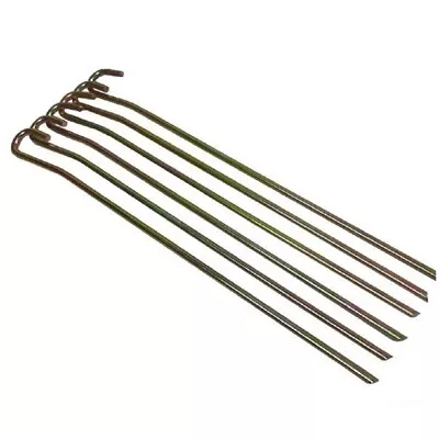 £7.50 • Buy 10 PACK Heavy Duty Large Long 23cm Metal Camping Tent Ground Sheet Beach Pegs