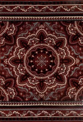 7 X 9 Ft. Milan Collection Fanciful Woven Area Rug Red • $230.94