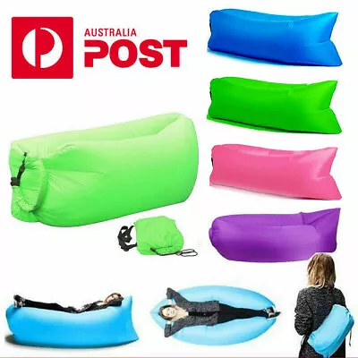 Air Beach Bed Sleeping Bag Lazy Chair Lounge Beach Sofa Bed Inflatable Camping  • $22.99