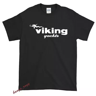 NEW VIKING YACHTS BOATS Logo T-Shirt USA Size S-XXL • $23.99