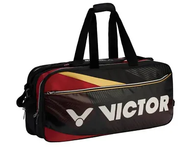 Victor 12-Piece Rectangular Racket Bag Badminton Tennis Black Racquet BR9609 CD • $89.91