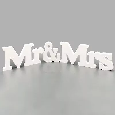 Mr & Mrs Wedding Sign For Table Decoration Photo Propsparty Tabletop Dinnerrusti • $14.48