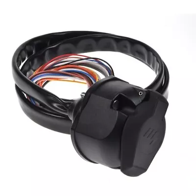 Towing Electrics 13 Pin Socket Pre Wired 2m Sheathed Cable Caravan Trailer • £22.99