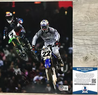 Chad Reed Autographed Signed SUPERCROSS Motocross 8x10 Photo Beckett BAS • $85