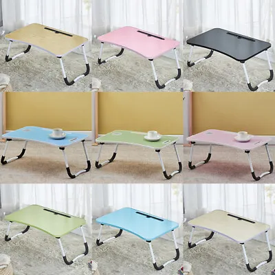 £15.99 • Buy Folding Laptop Bed Table Adjustable Lap Standing Desk Tray Breakfast Portable