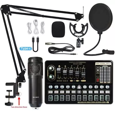 New Complete Home Studio Recording Kit - Mixer Condenser Mic For Music/Podcast • $59.99