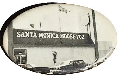 Santa Monica California Moose Lodge 702 Vintage 1960's Metal Pin Rare Pinback • $7