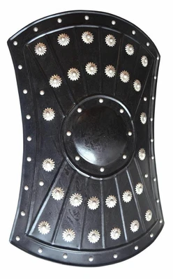 £64.14 • Buy Medieval Barbarian Armor Templar Viking 18  INCH Iron Shield BLACK