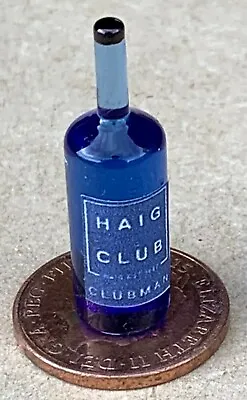 £4.49 • Buy Haig Club Whisky Label On A Glass Bottle Tumdee 1:12 Scale Dolls House Miniature