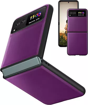 Slim Fit Case For Motorola Moto Razr 40 (2023) [Leather + Hard PC Back] - New • $15.36