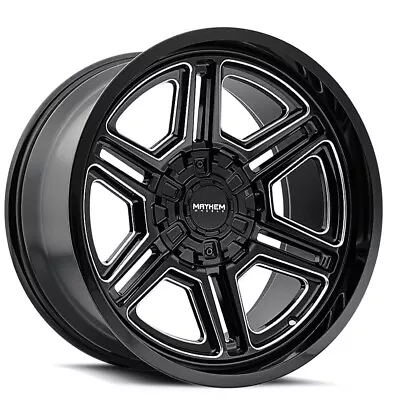 20x10 Black Milled Wheels Mayhem 8117 Hermosa 8x6.5/8x165.1 -25 (Set Of 4)  130. • $1695.96