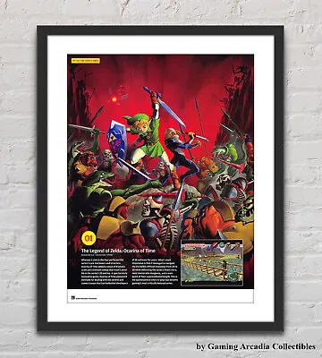 The Legend Of Zelda Ocarina Of Time N64 Glossy Promo Ad Poster Unframed G5939 • $14.98