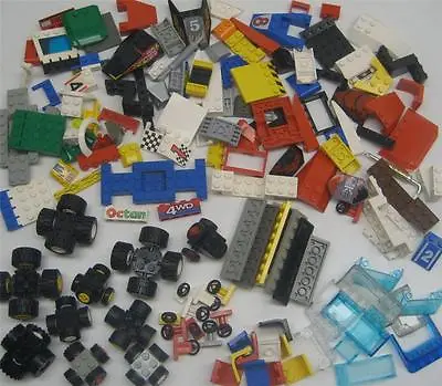 10 LEGO RACECARS BIRTHDAY PARTY KIT:  200 Race Car Racing Pieces Lot Wheels • $49.99