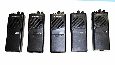 Lot Of 5 Motorola GTX800 Portable Radios Model Number H11UCD6CB1AN • $99.95