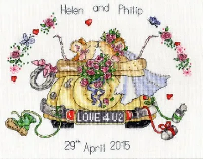 Just Married - Margaret Sherry - Bothy Threads Cross Stitch Kit New • $38.95
