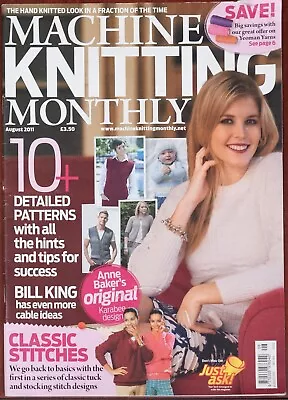 £7.99 • Buy Machine Knitting Monthly Pattern Magazine August 2011 Mens Ladies 10+ Designs