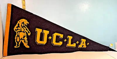 Vintage UCLA Bruins  Bear Logo  Club Full Size Pennant • $39.50