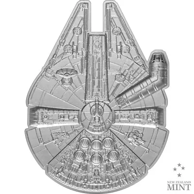 Niue - 2023 - Star Wars™ Millennium Falcon™ 2oz Silver Shaped Coin • $194.90
