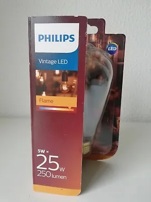 Philips Vintage LED Globe E27 Filament Lamp 5W 250lm Flame Extra Warm • $12.50