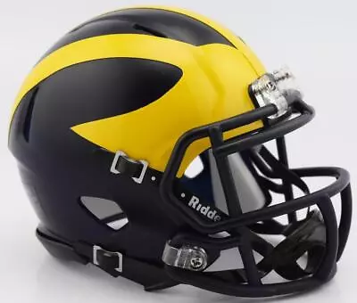 Michigan Wolverines Mini Speed Replica Helmet [NEW] NCAA Miniature Desk Office • $27.95