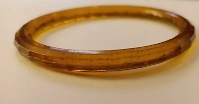 Vintage Lucite Amber Colored Bangle • $9.99