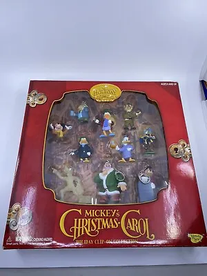 2003 Mickey's Christmas Carol Holiday Clip-On Keychain Collection 10 Piece Set • $25.99