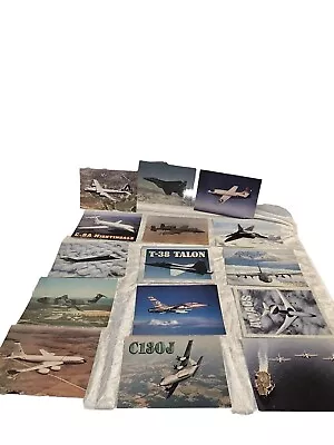 Lot Of 50 Vintage Air Plane Postcards  Military Jets • $45.95