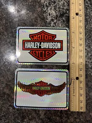 $8.90 • Buy Harley-Davidson Vintage Helmet Stickers. Real And Authentic. NOS. 3.5 X 4.5”