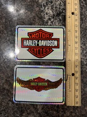 $8.90 • Buy Harley-Davidson Vintage Helmet Stickers. Real And Authentic. NOS. 3.5 X 4.5”