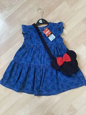 Disney Baby Girls Denim 2 Piece Outfit 18-24 Months (1.5-2 Years) New With Tags  • £6