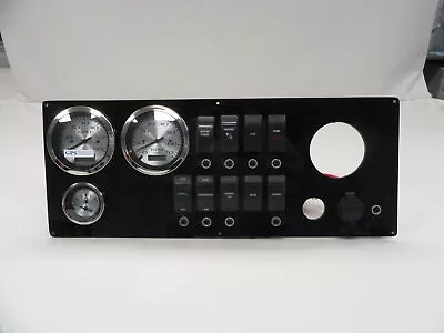 Larson Gauge / Switch Dash Panel Black 73383 Marine Boat • $329.95