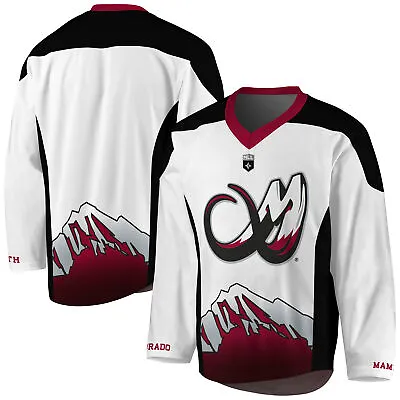 Men's White/Maroon Colorado Mammoth Replica Jersey • $124.99