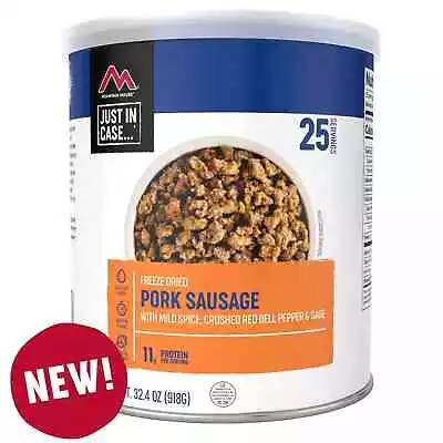 (6 Can) Mountain House Cooked Pork Sausage ✅ Freeze Dried Survival Food #10 Can✅ • $369