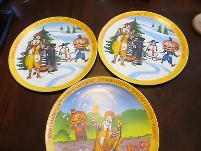 Vintage McDonalds 1977  Four Seasons Plates (3) - 2 Winter 1 Spring • $5