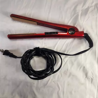 Chi Air Expert Hair Straightener Ceramic Flat Iron 1  Red CA1013 • $29.95