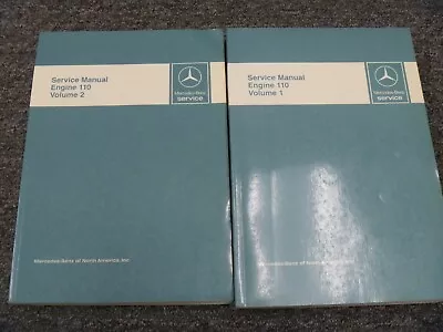 1981 Mercedes Benz 280E 280CE 280SE 2.8L Engine Shop Service Repair Manual Set • $181.59