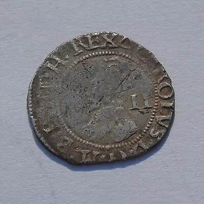£36 • Buy Charles I Hammered Silver Half-Groat Mm Triangle Stuart Period Coin, 17mm 0.95g