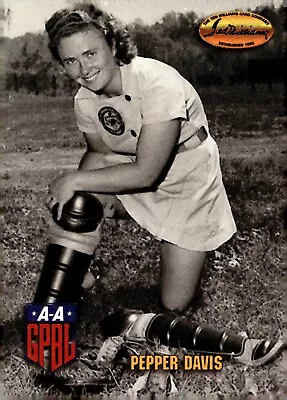 1993 Ted Williams AAGPBL #118 PEPPER DAVIS Grand Rapids Chicks D9 • $1.99