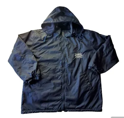 Basix Life Style Olympic National Park Jacket Men's XXL Navy Full Zip Reversible • $24