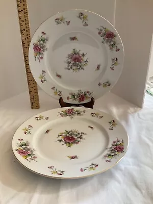 Florette Grace China  Rare Dinner Plates Made In Occupied Japan Pair Of Two • $22