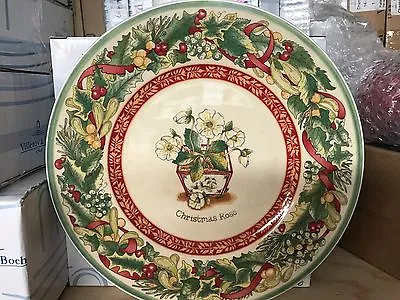 Villeroy & Boch FESTIVE MEMORIES Christmas Rose Salad Plate • $36