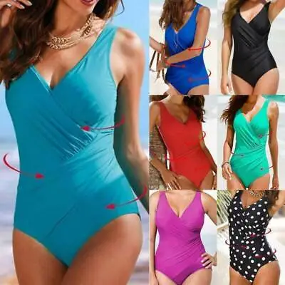 £12.99 • Buy Women Tummy Control Monokini Swimming Costume Beach Bathing Swimwear Swimsuit.